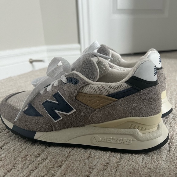 BNWT New Balance 998 - Gray & Blue Made In USA 998 Sneakers - Picture 8 of 10